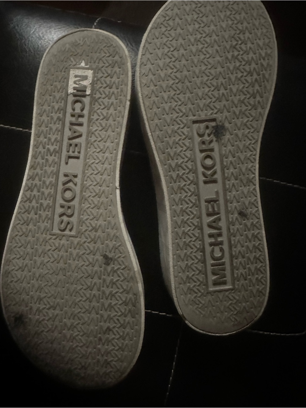 Michael Kors Silver Logo Thong Sandals - Picture 7 of 7
